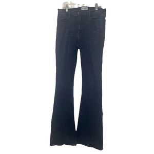 FRAME Le High Flare 90s Black Stretch Denim Jeans women's size‎ 30